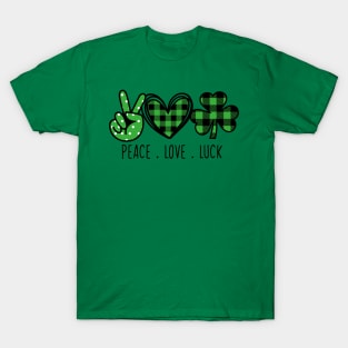 PEACE LOVE LUCK T-Shirt